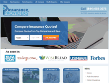 Tablet Screenshot of insuranceproviders.com